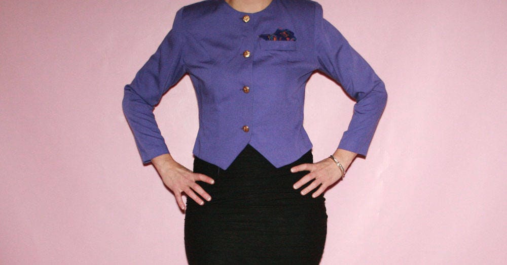 Cropped Purple Jacket