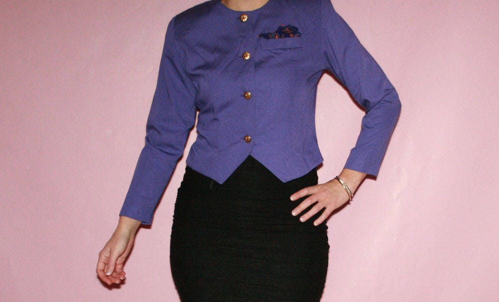 Cropped Purple Jacket