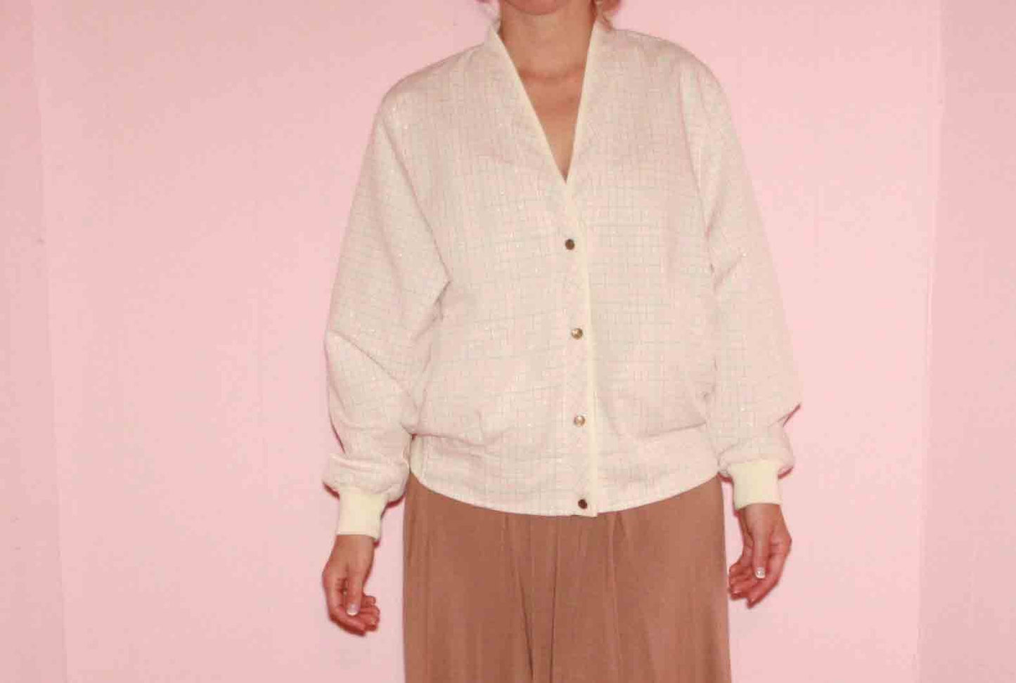 White Cross Check Jacket