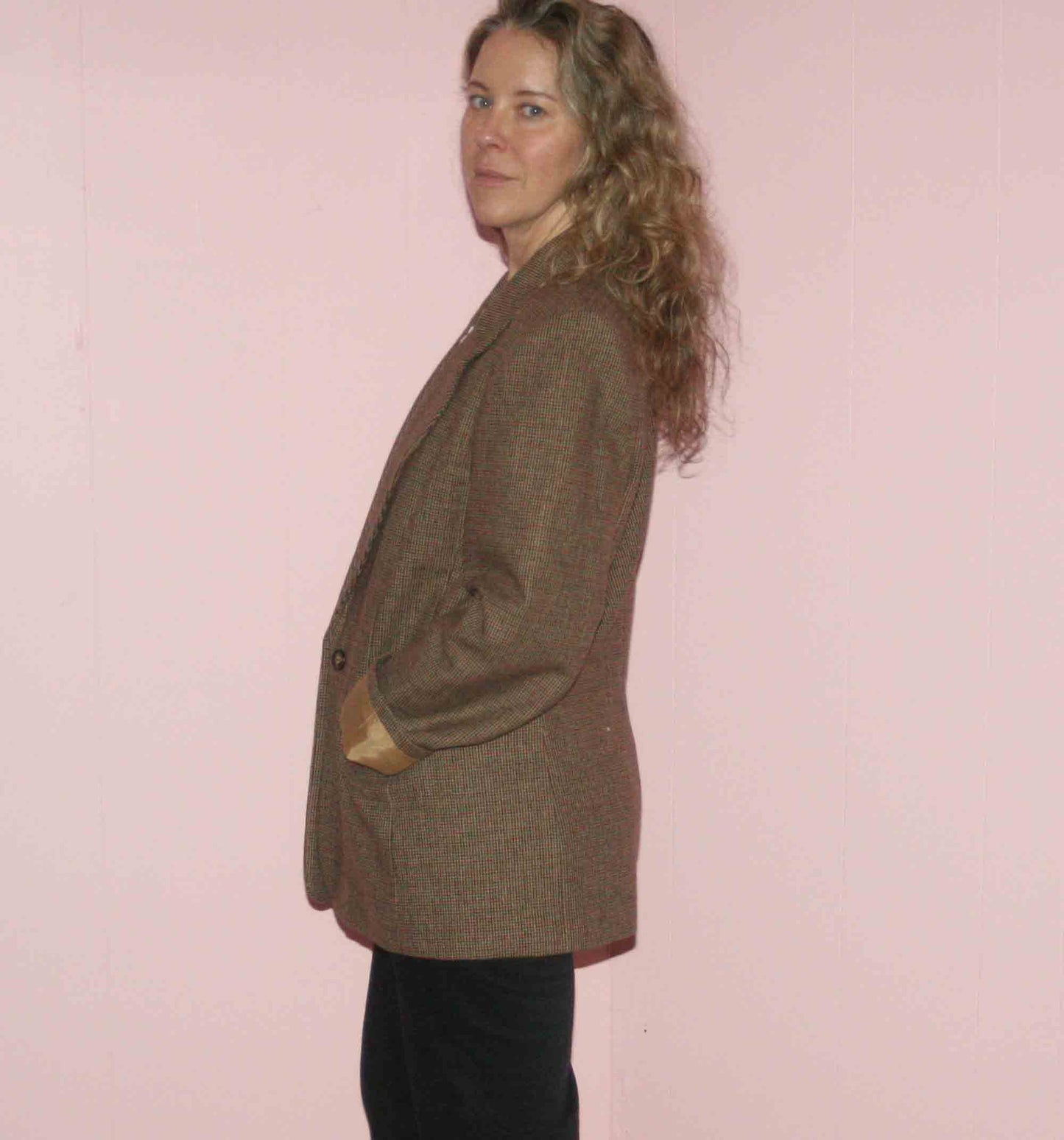 Gingham Oversized Blazer