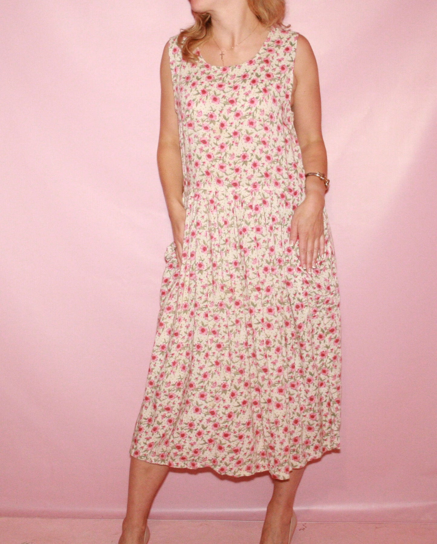 Floral Maxi Dress with Pockets