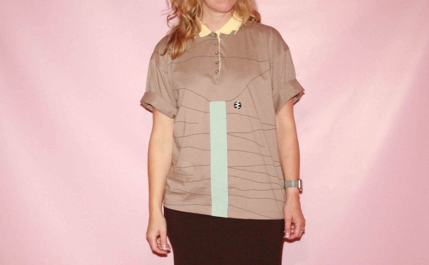 Graphic Beige Top