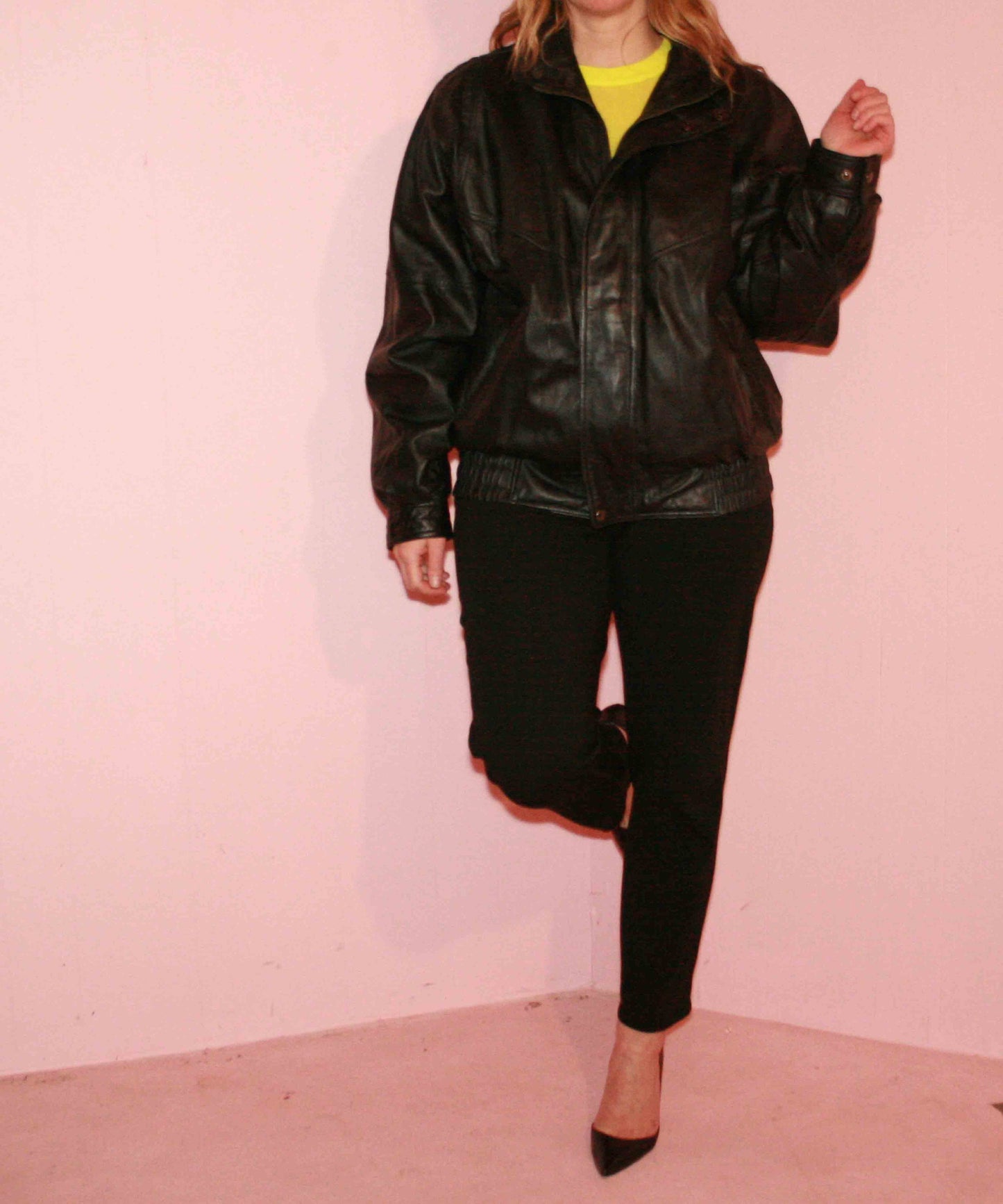 Oversized Leather Coat