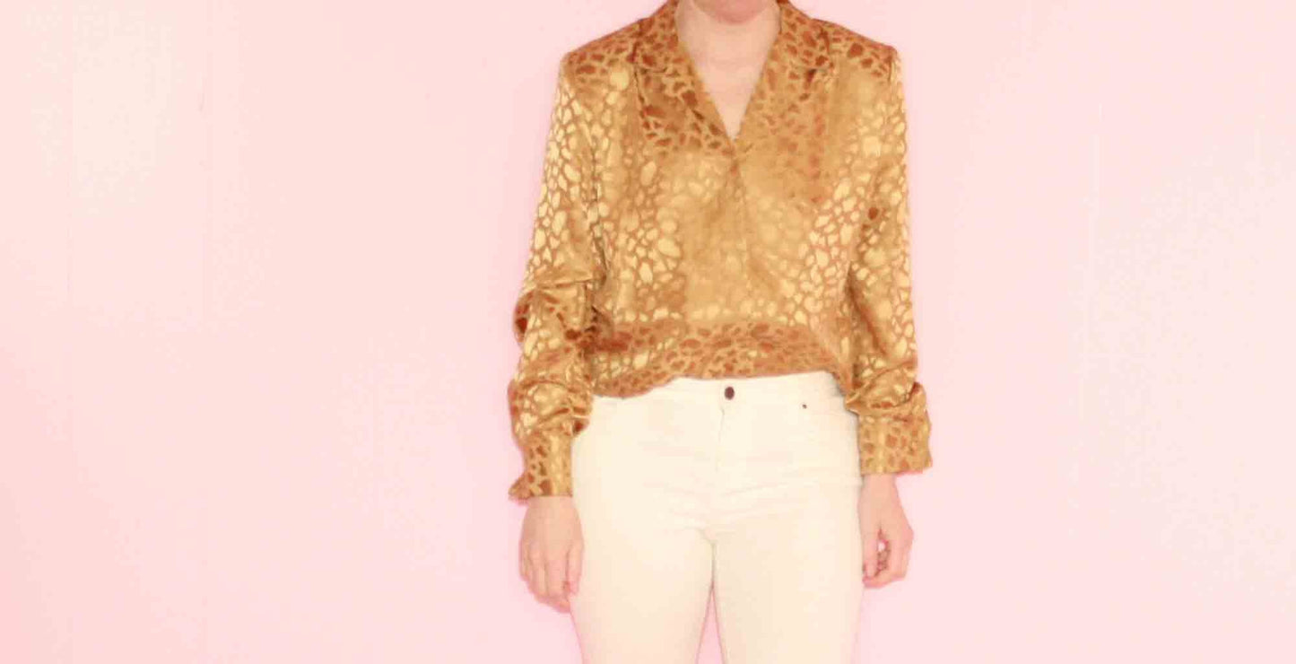 Gold Silk Blouse