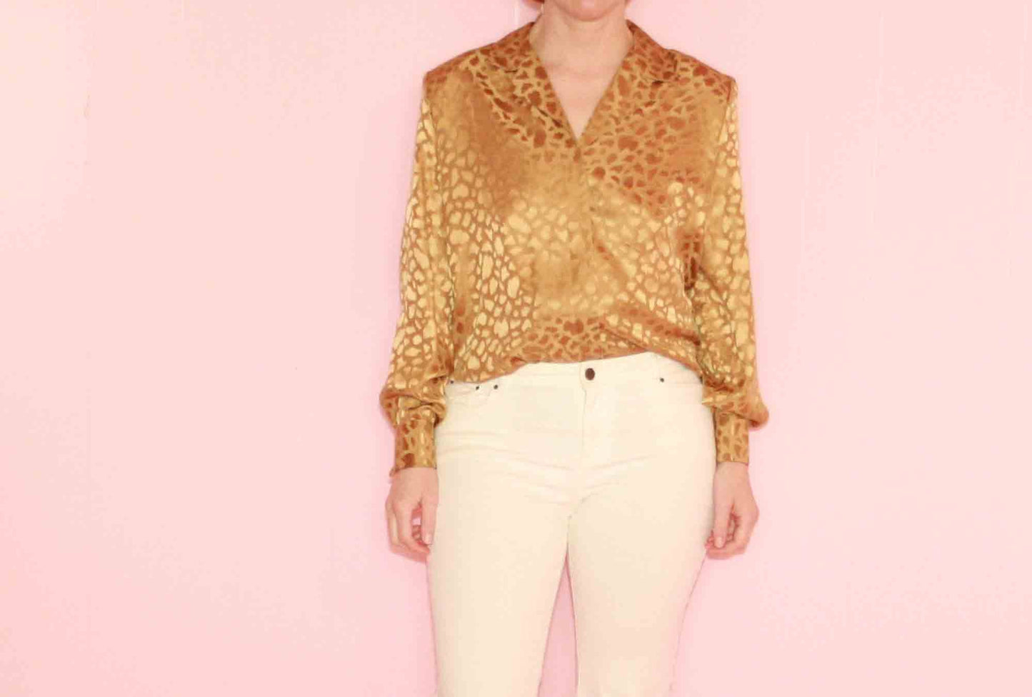 Gold Silk Blouse