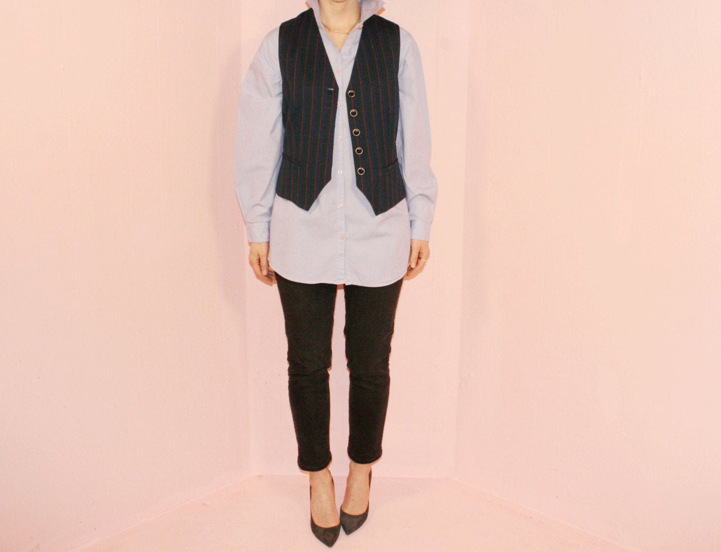 Striped Vest/ Pendleton/ 100% Wool/ SZ 6