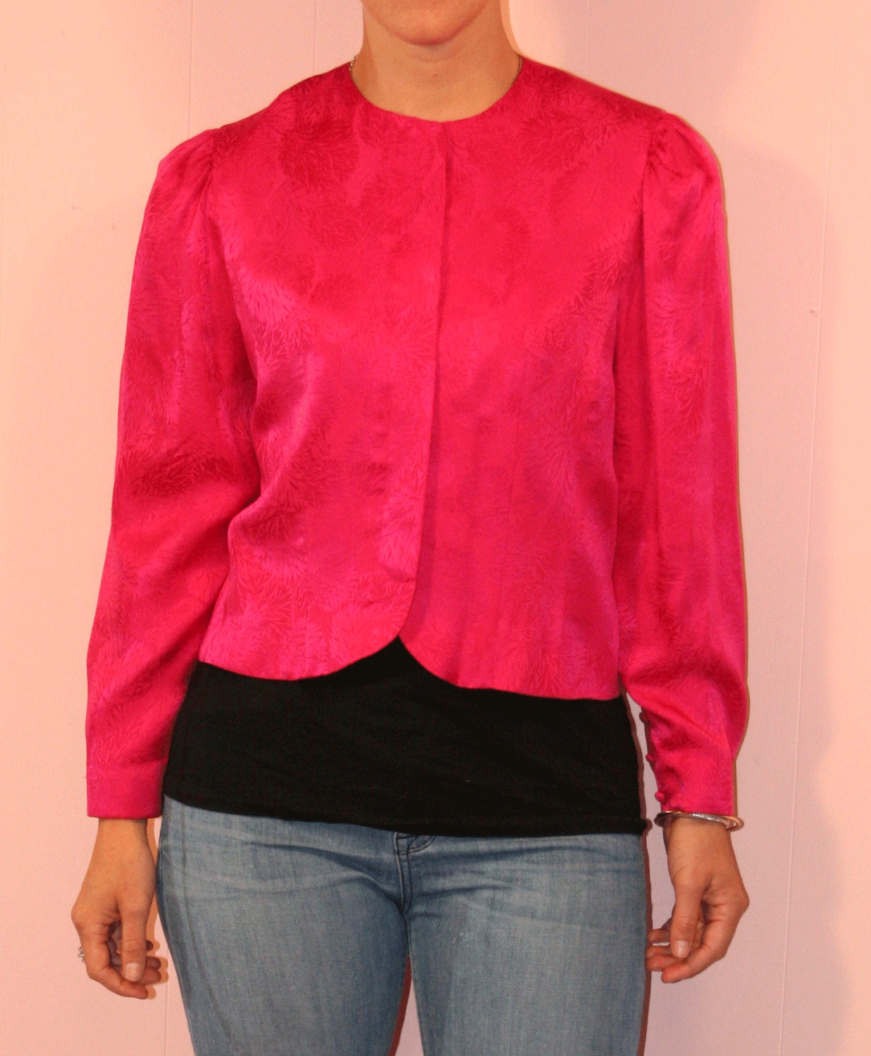 Silk Dress/ Suit/ HOT PINK/ Nordstrom/ Size 10 petite