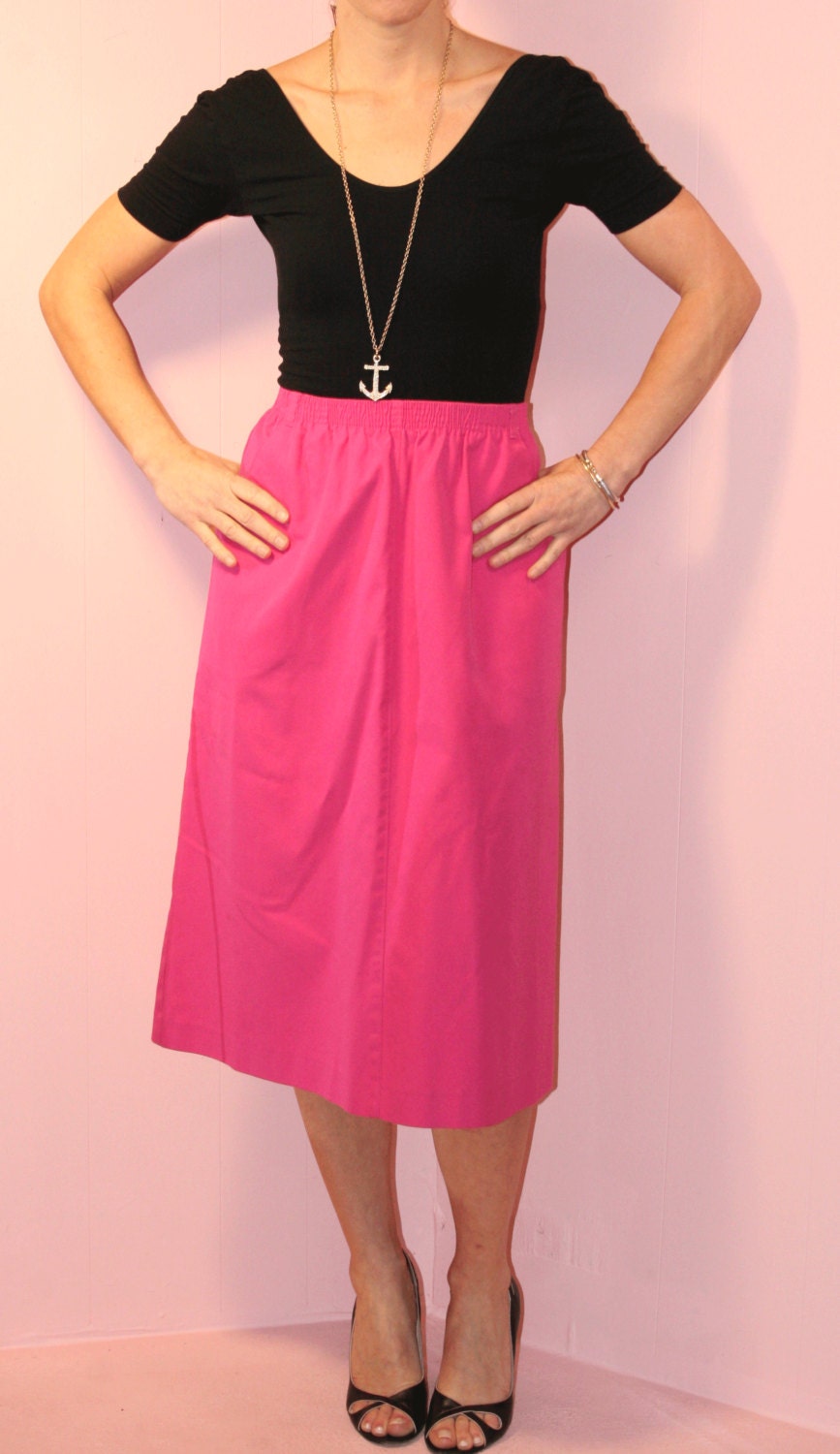 Midi Skirt/Hot PINK/Koret/Size 9