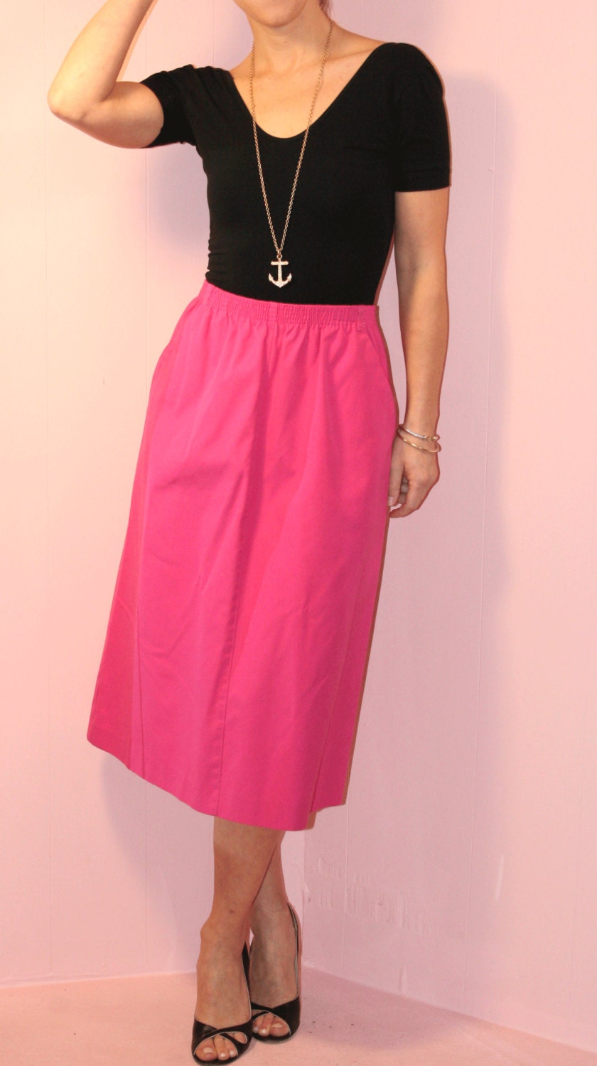 Midi Skirt/Hot PINK/Koret/Size 9