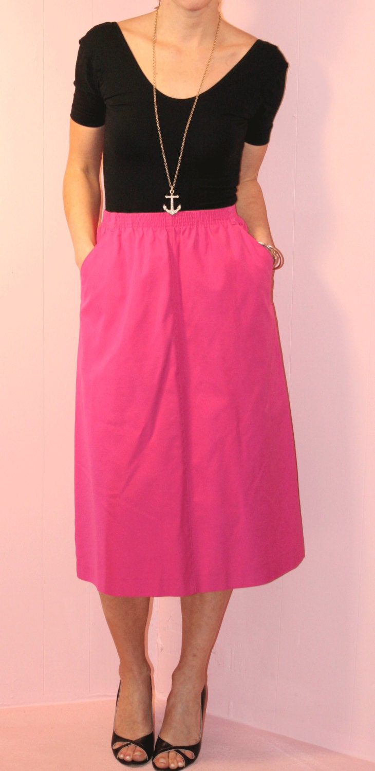 Midi Skirt/Hot PINK/Koret/Size 9