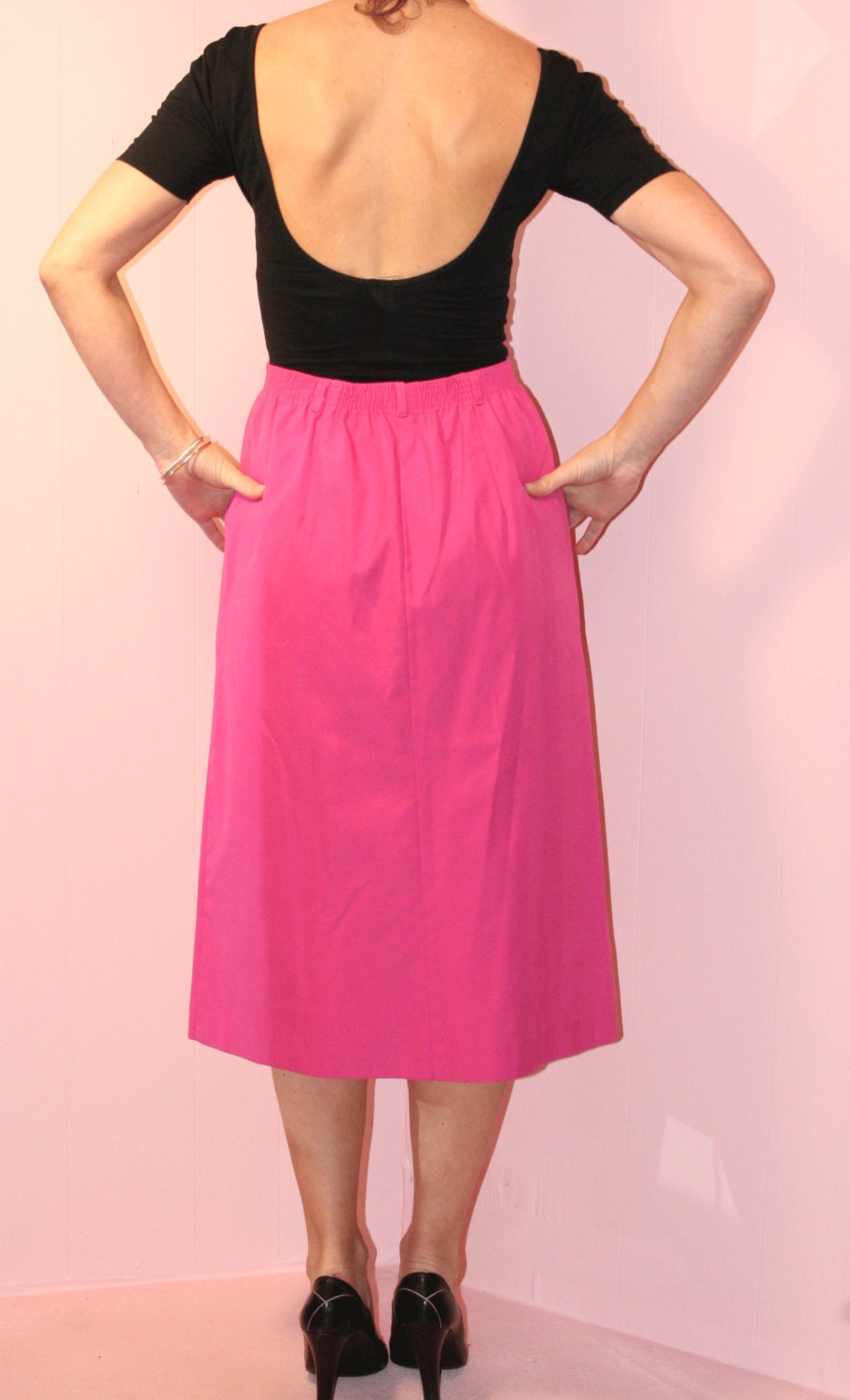 Midi Skirt/Hot PINK/Koret/Size 9