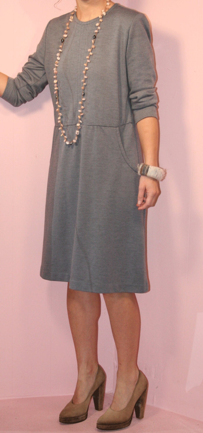 Grey Sweatshirt Dress