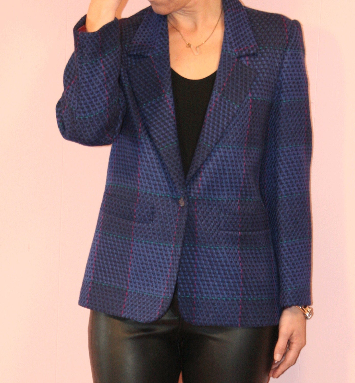 Wool Blazer/ Multicolor/ Small