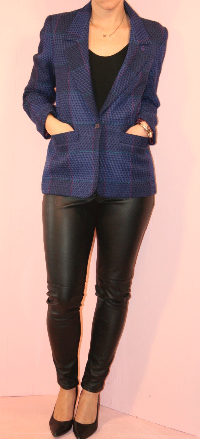 Wool Blazer/ Multicolor/ Small