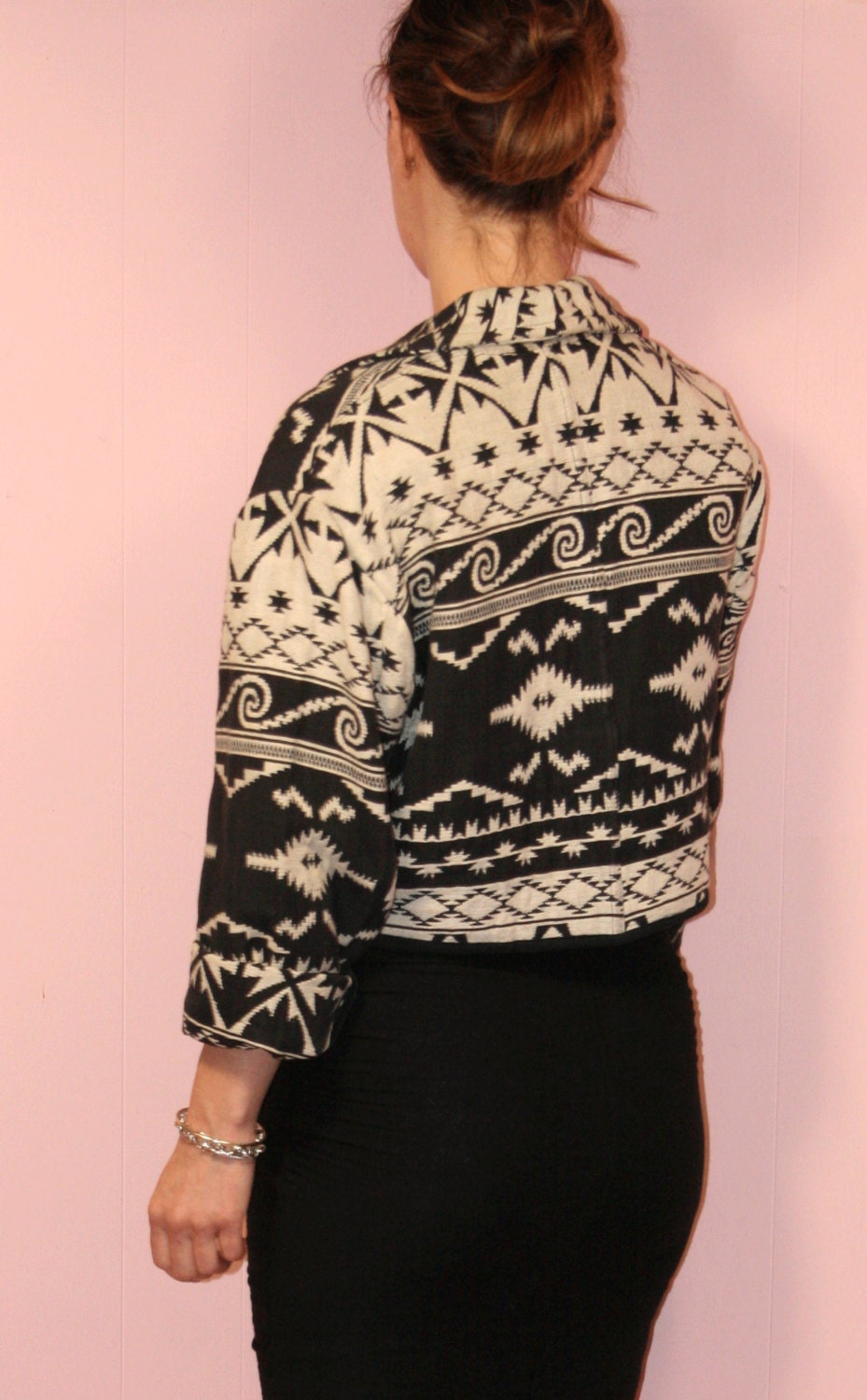 Lil' Jacket/Cropped/B&W/Medium
