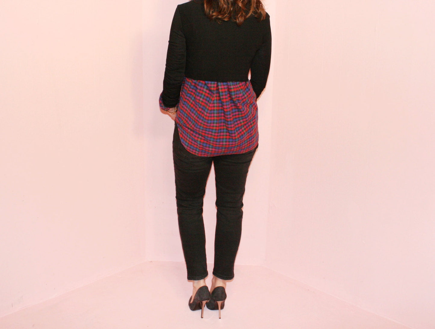 Flannel/Plaid Blouse/Lizport/Large
