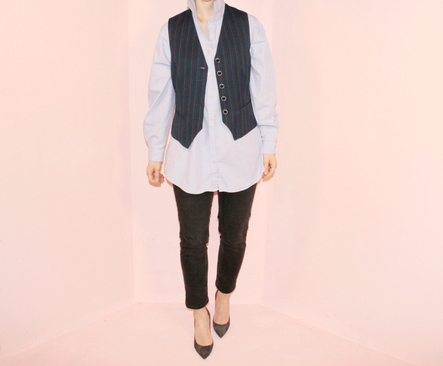 Striped Vest/ Pendleton/ 100% Wool/ SZ 6