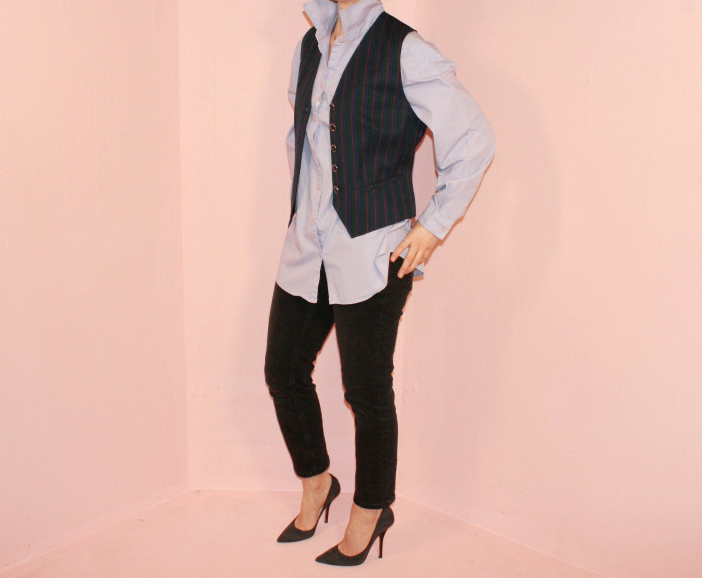 Striped Vest/ Pendleton/ 100% Wool/ SZ 6