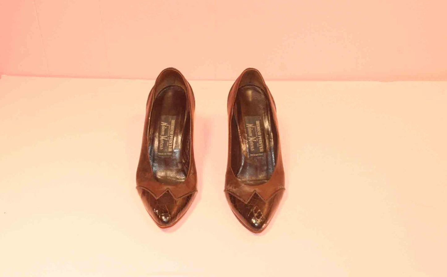 Leather Heels, Brown