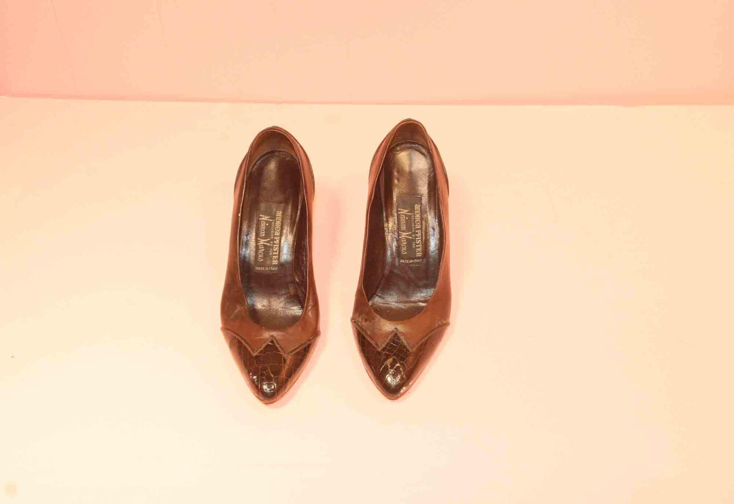 Leather Heels, Brown