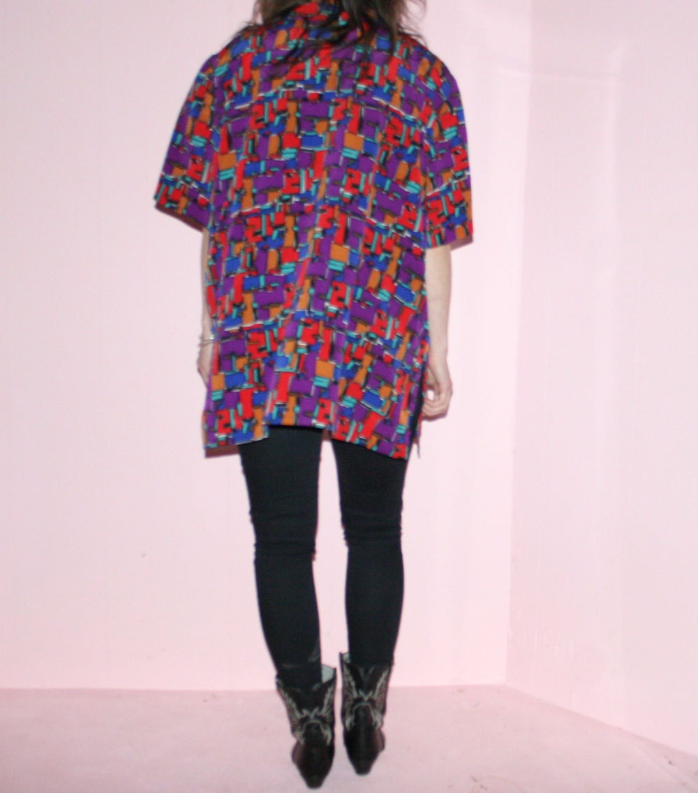Oversized Blouse/Patterned/