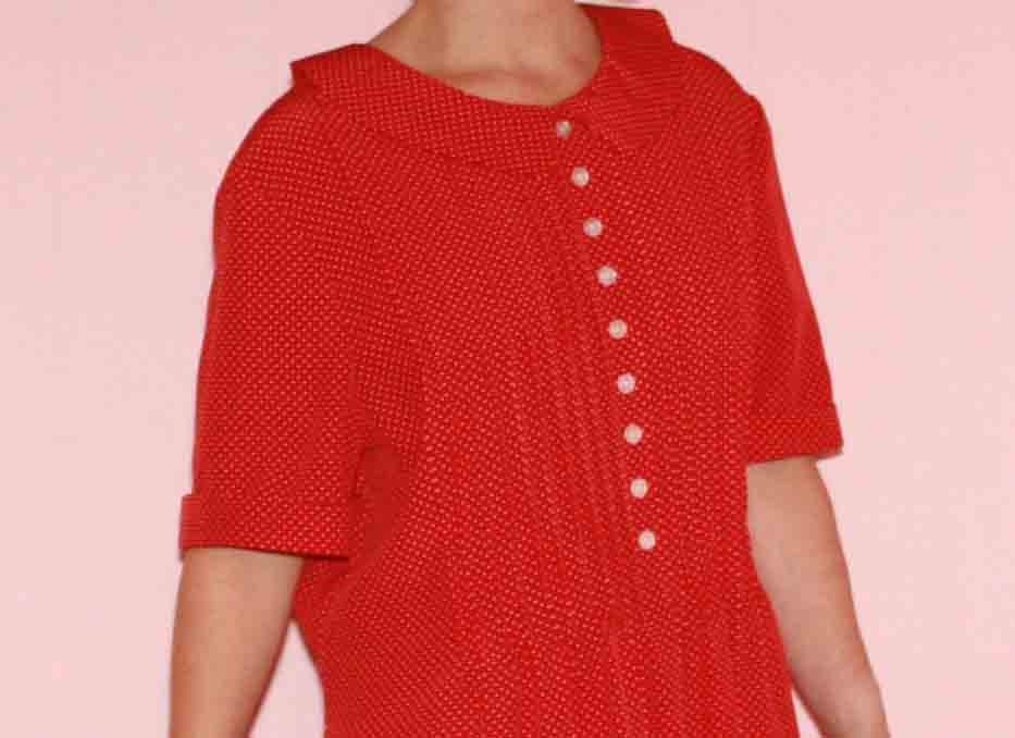 PolkaDot Red Maxi Dress