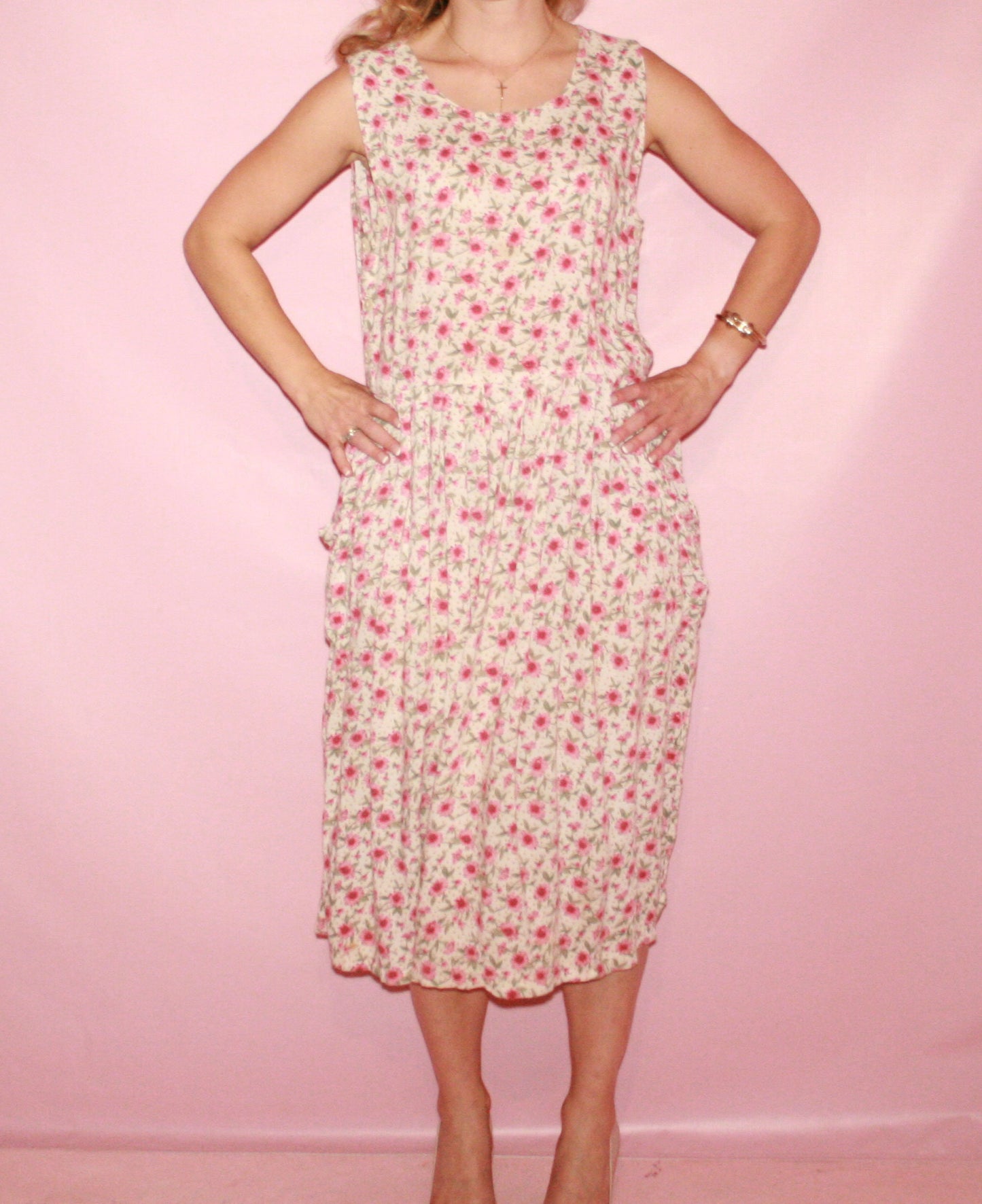 Floral Maxi Dress with Pockets