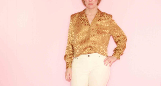 Gold Silk Blouse