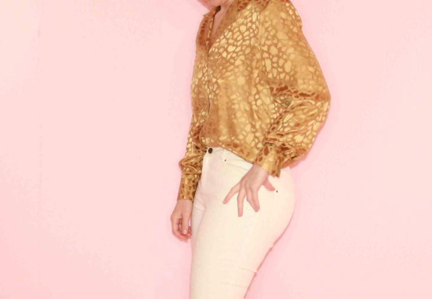 Gold Silk Blouse