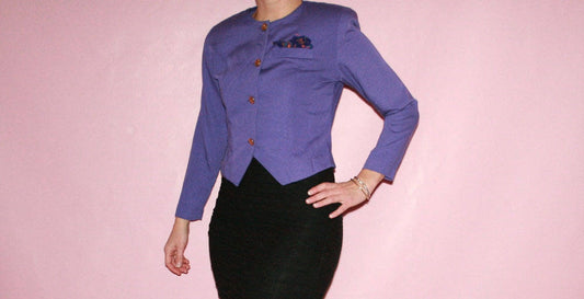 Cropped Purple Jacket