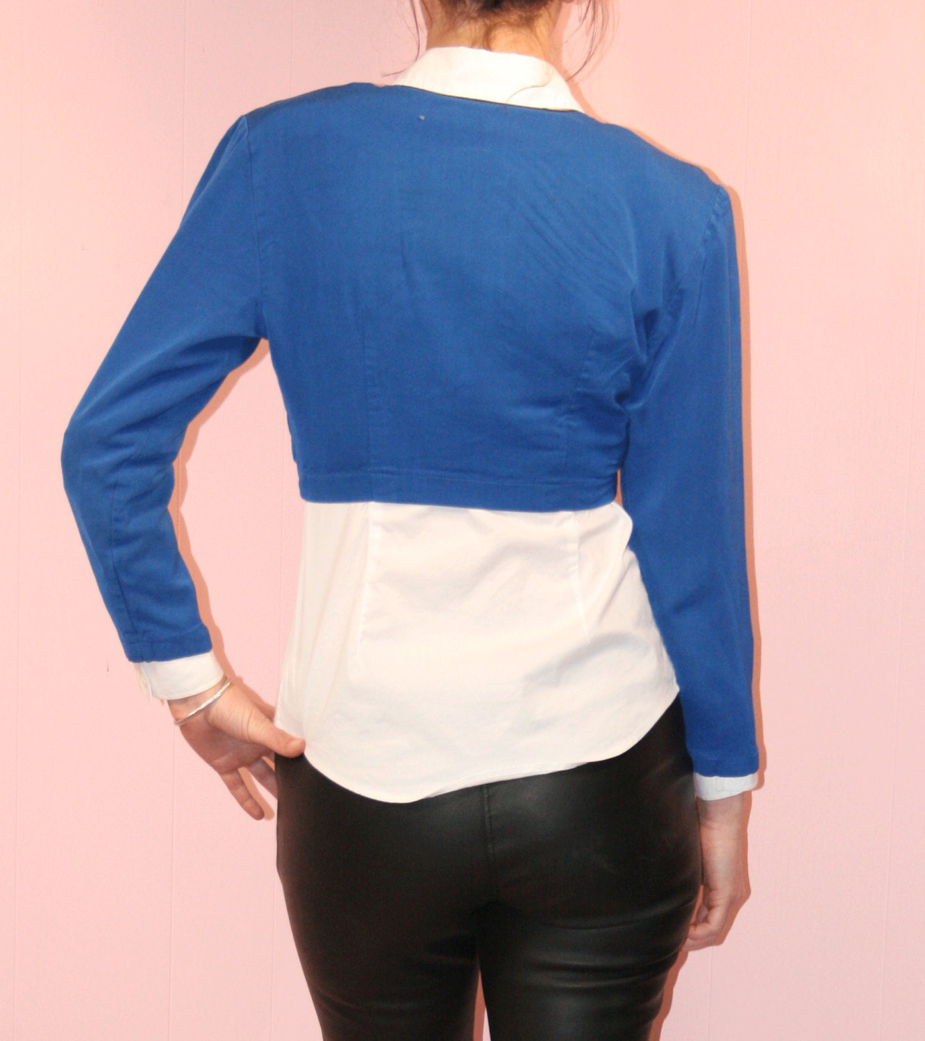 Cropped Coat/ Shrunken Jacket/LA BELLE/ Small