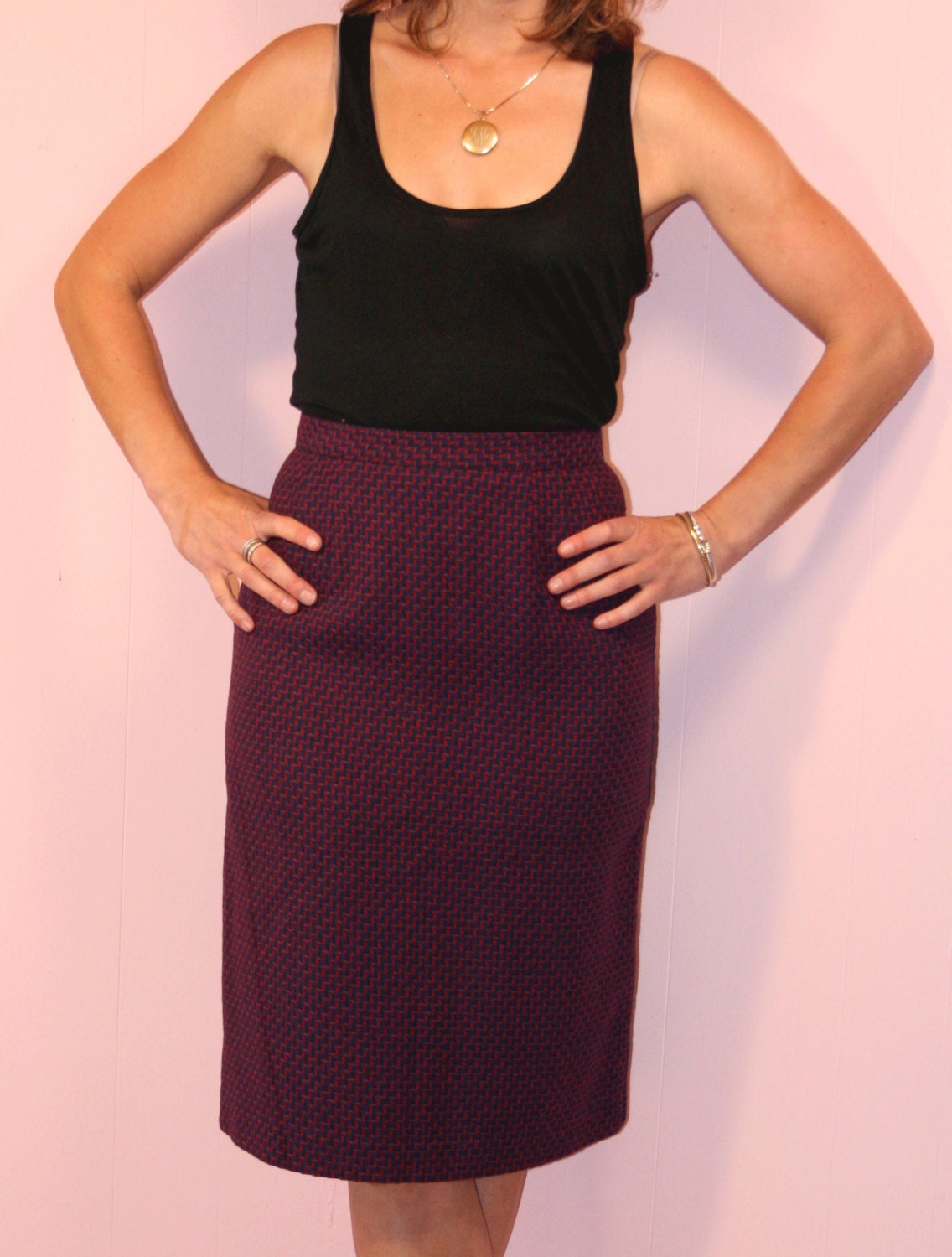 Pencil Skirt/PLUM/Briggs/Size 6