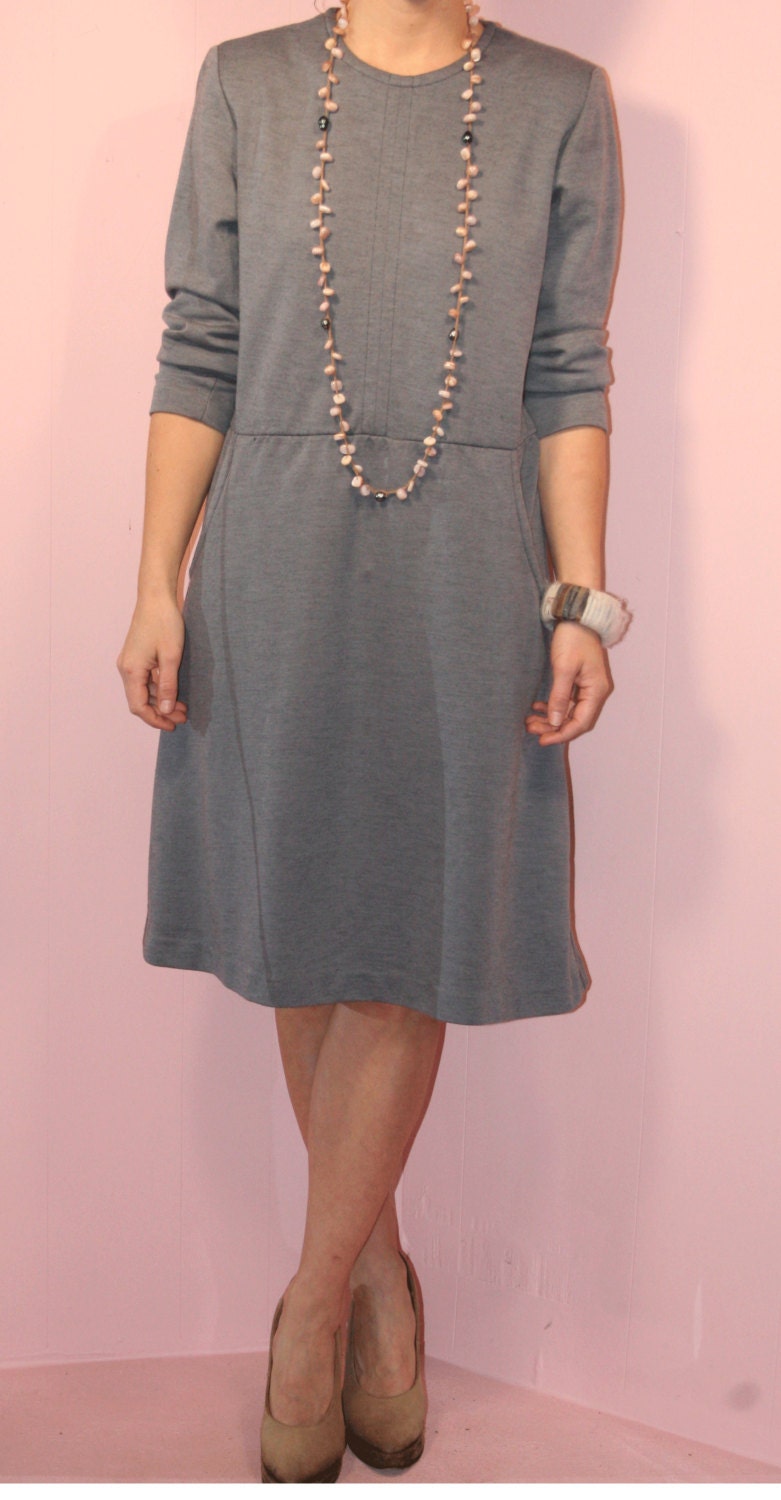 Grey Sweatshirt Dress