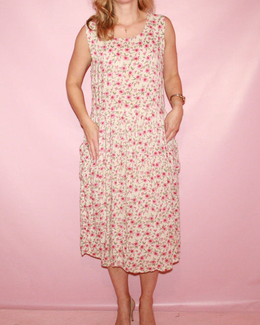 Floral Maxi Dress with Pockets