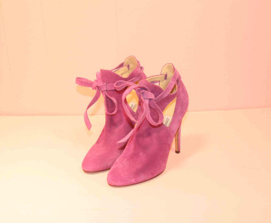 Purple Suede Jimmy Choo Booties