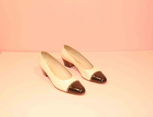 Chanel Black & White Pumps