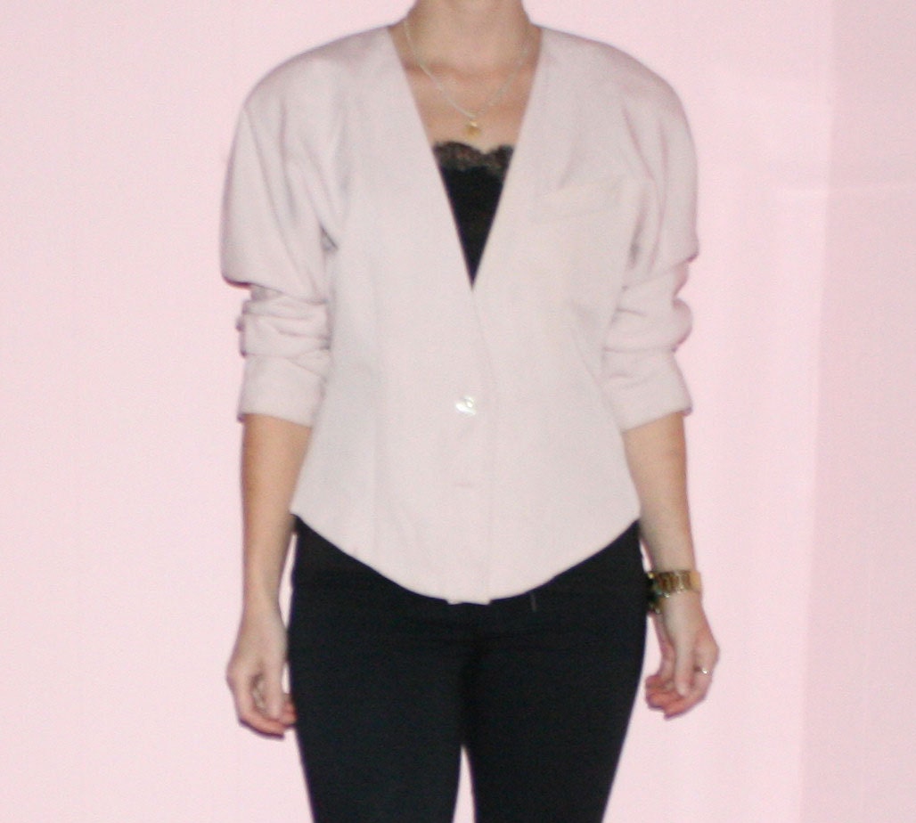 Pink Jacket/ Cropped Bazer/ Small
