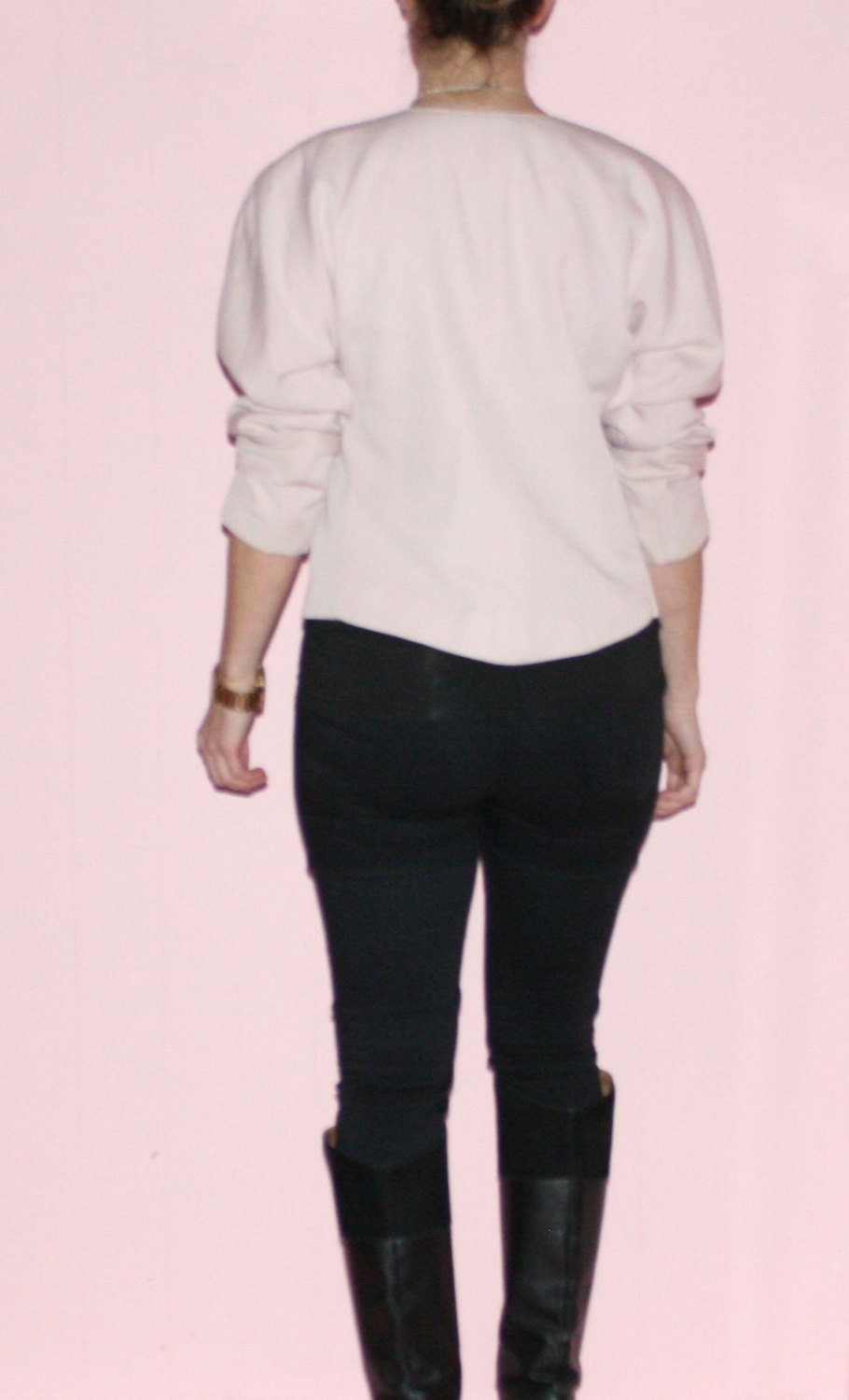 Pink Jacket/ Cropped Bazer/ Small