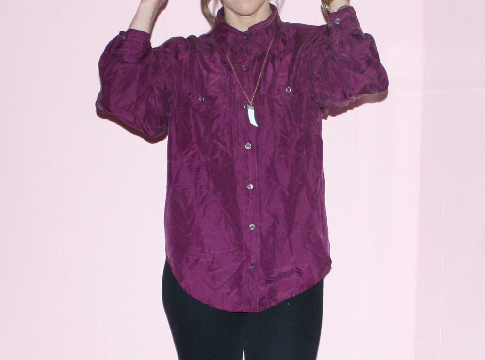 Oversized Blouse/Silk/ Jonathan Martin/ Medium